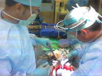 Derrick Cox performs and assists in surgical procedures that in some cases can cure disease and extend life.