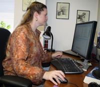 When she’s not traveling to do field work, Jill spends time at her desk writing research proposals and analyzing data.