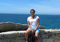 W. Tun taking a coastal hike on vacation in Australia in 2003.